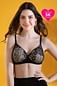 Padded Non-Wired Full Cup Multiway Bra in Black 