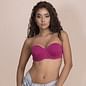 Underwired Push-up Balconette Bra with Detachable Straps - Pink_10