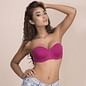 Underwired Push-up Balconette Bra with Detachable Straps - Pink_7