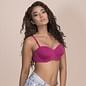 Underwired Push-up Balconette Bra with Detachable Straps - Pink_9