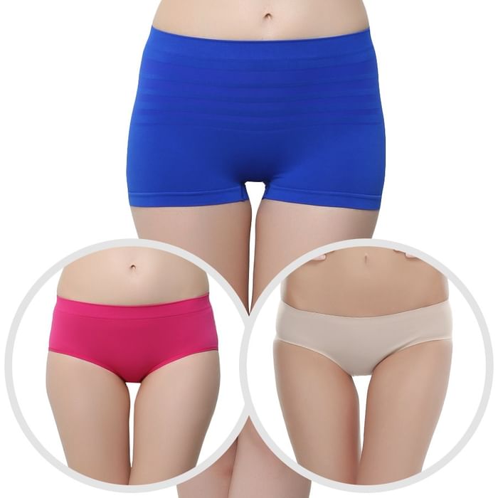 

Clovia 3 Panty Combo - PNC407P14, Pink