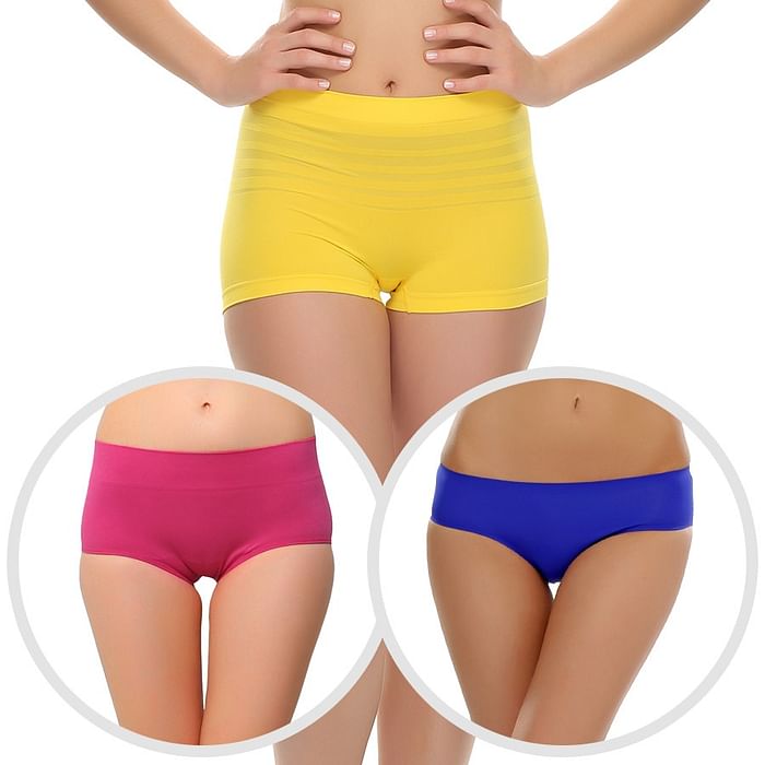 

Clovia 3 Panty Combo - PNC415P08, Navy