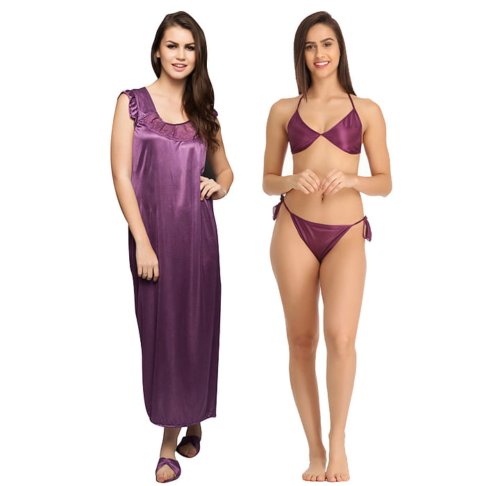 

Clovia 3 Pc Sets - NSC660Q12, Lavender