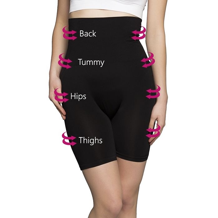 

Clovia 4-In-1 Shapewear - Tummy, Back, Thighs, Hips in Black - SW0007P13