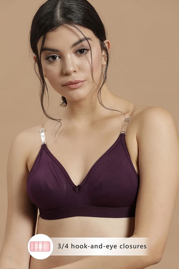 clear back strap sports bra