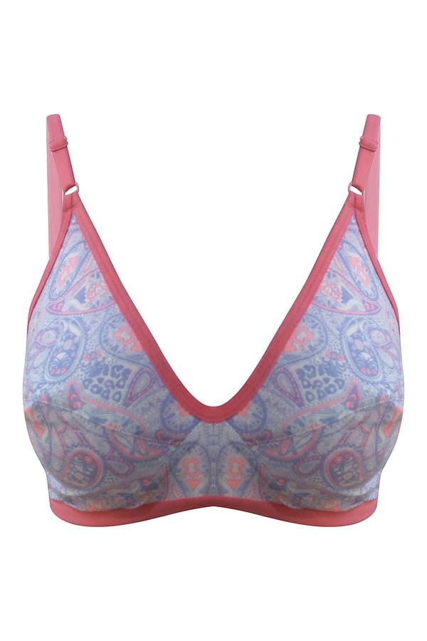 Buy NonPadded NonWired Printed Full Cup Bra Cotton Online India