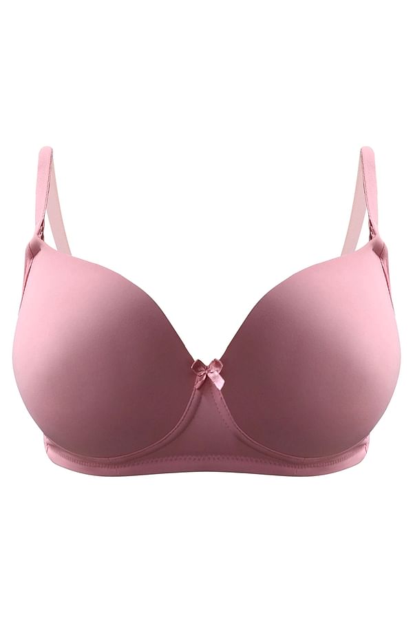 Buy Padded Non-Wired Full Cup Multiway T-shirt Bra in Baby Pink Online ...