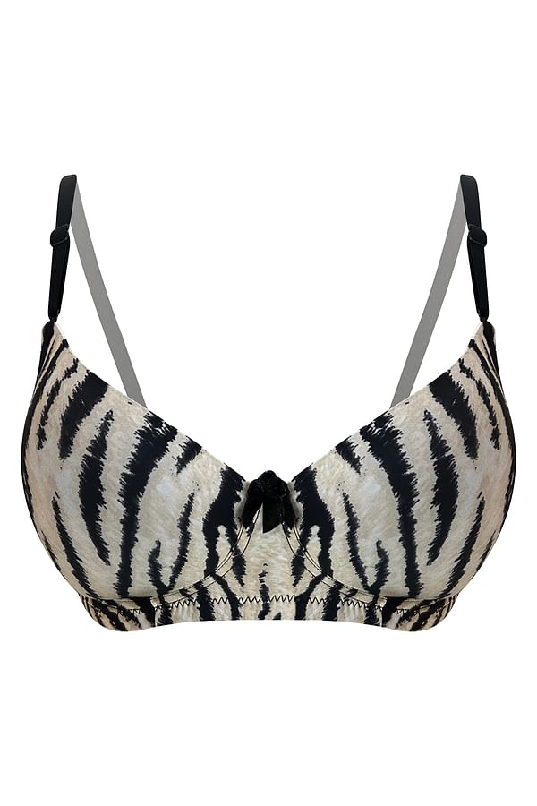 Buy Padded Non Wired Full Cup Printed T Shirt Bra In Nude Colour Online India Best Prices Cod 