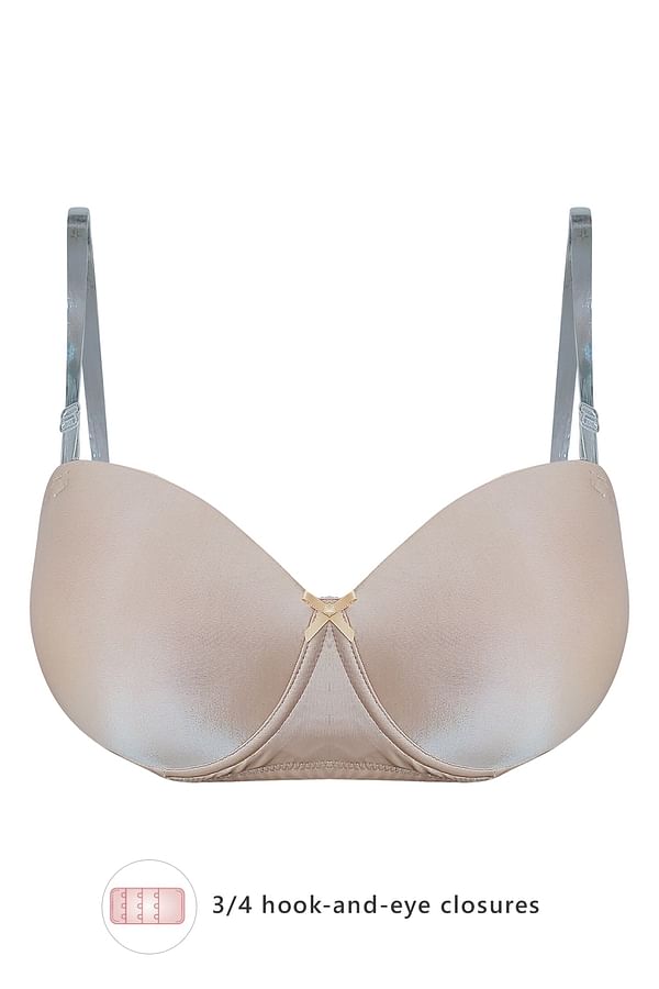 Buy Padded Underwired Full Cup Multiway Balconette Bra In Nude Online India Best Prices Cod 9433