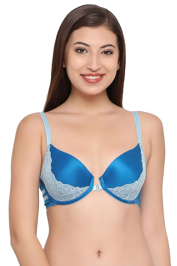Buy Padded Underwired Front Open Plunge Bra Online India Best Prices 