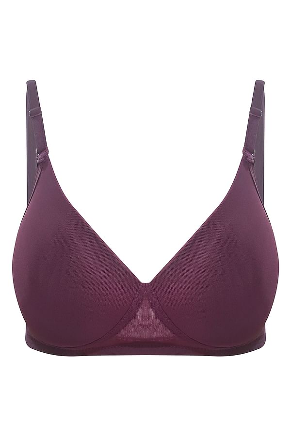 Buy Lightly Padded Non-Wired Multiway T-shirt Bra In Purple Online ...