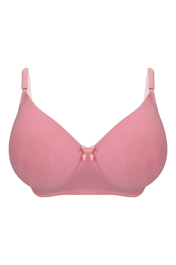Buy Padded Non-Wired Demi Cup Multiway T-shirt Bra in Baby Pink ...