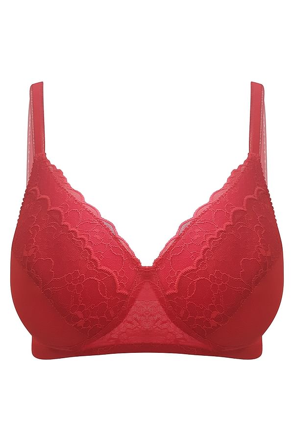 Buy Lace Padded Non-Wired Bridal Bra Online India, Best Prices, COD ...