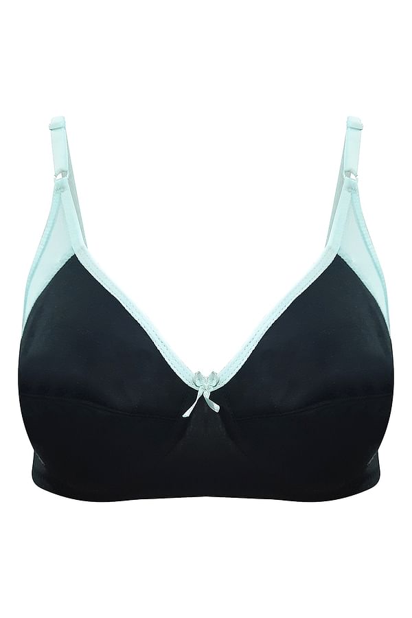 Buy Cotton Non-Padded Non-Wired Bra with Mesh Inserts Online India ...