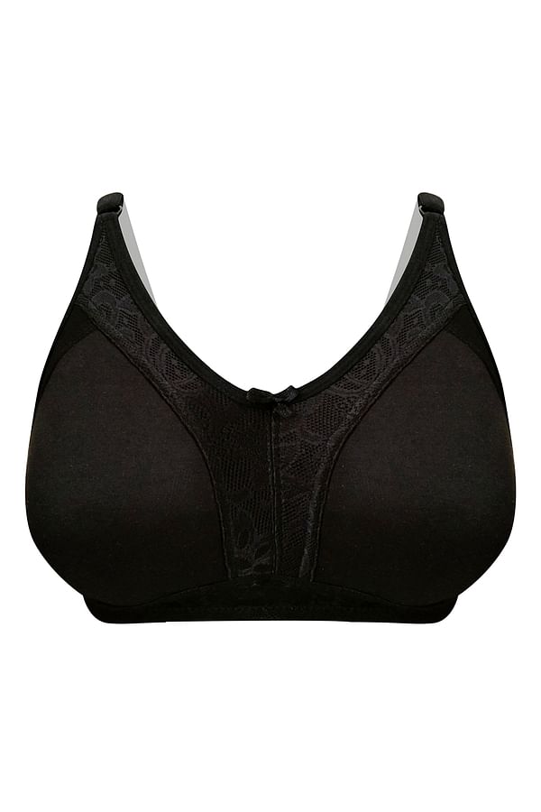 Buy Non-Wired Lightly Padded Spacer Cup Full Figure Plus Size Bra in ...