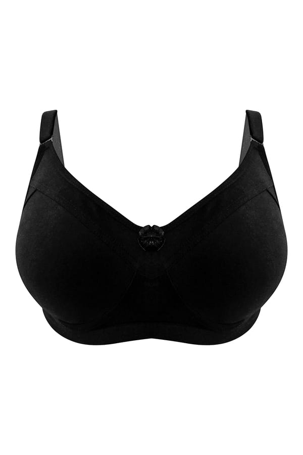 Buy NonPadded NonWired Full Figure Multiway Tshirt Bra in Black