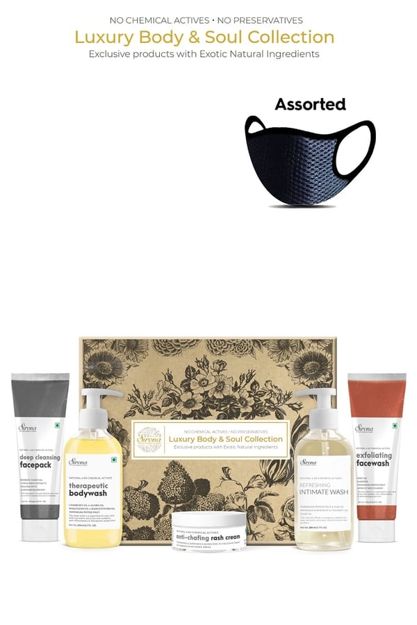 Buy Clovia x Sirona Luxury Body and Soul Gift Box With 2 Ply Face Mask