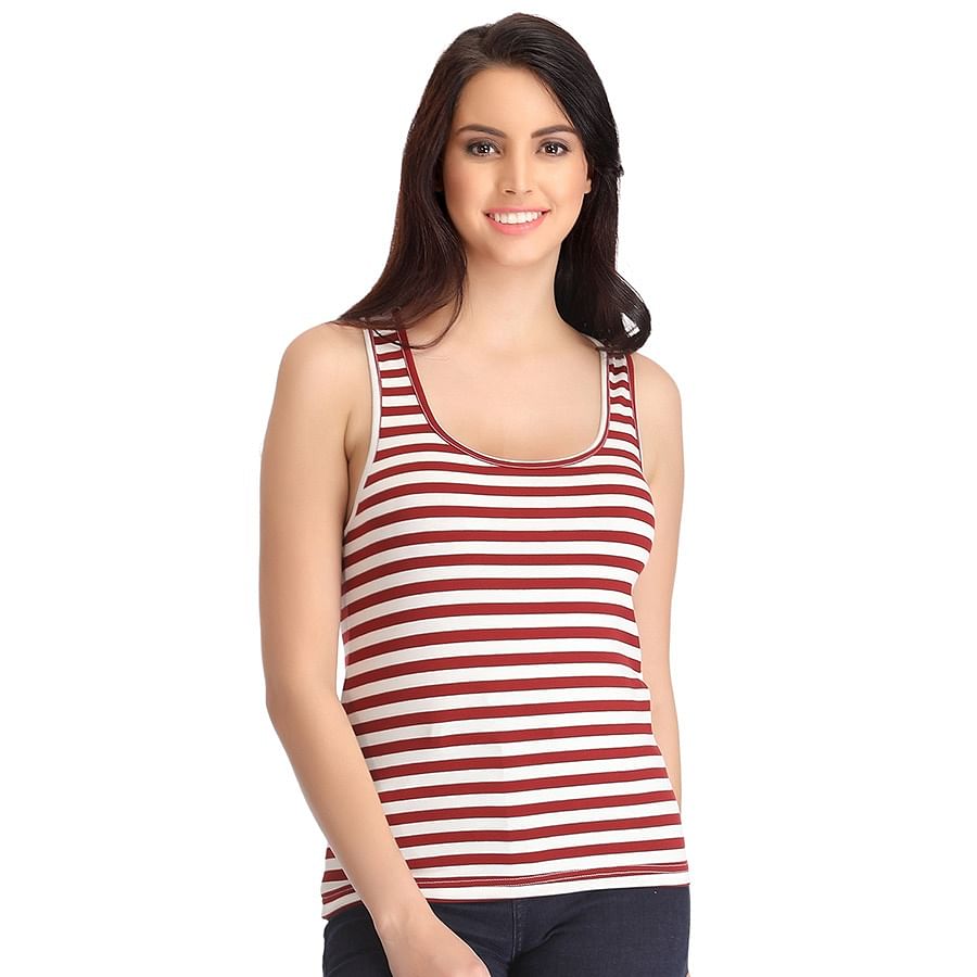 Coinpond 2 Pack Tank Tops for Women with Built in Bra, Cotton India