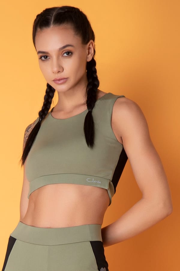 Active Colourblock Active Crop Top 