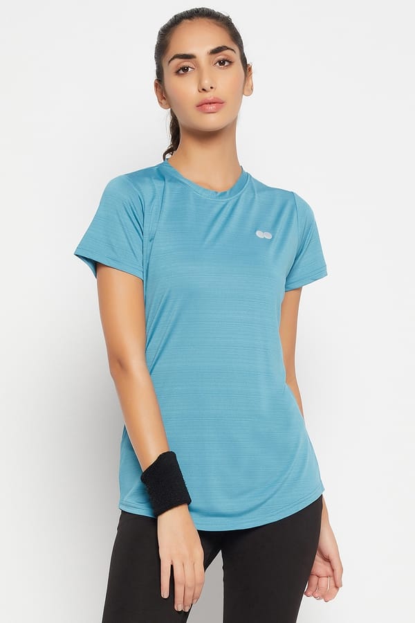 Ivory Rib Sleeveless Active T Shirt main image 0