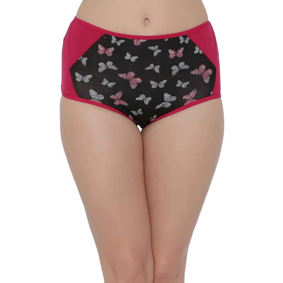 Buy Cotton High Waist Butterfly Print Hipster Panty Online India, Best