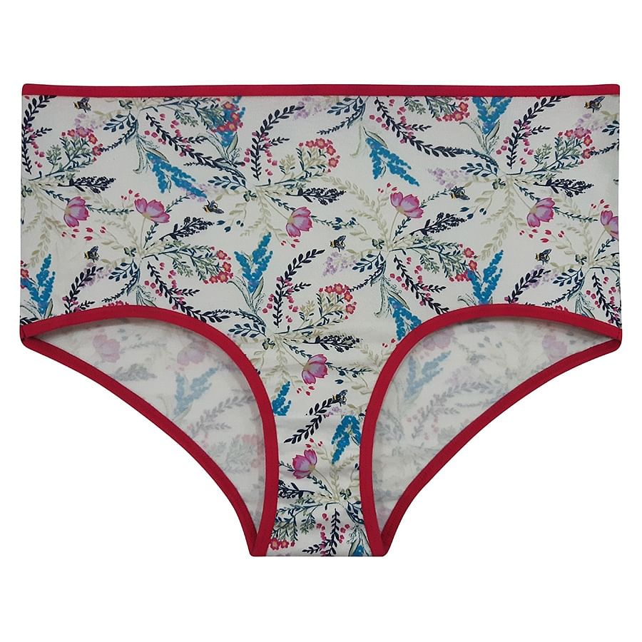 Buy Cotton High Waist Floral Print Hipster Panty Online India Best Prices Cod Clovia Pn3015p18 6770