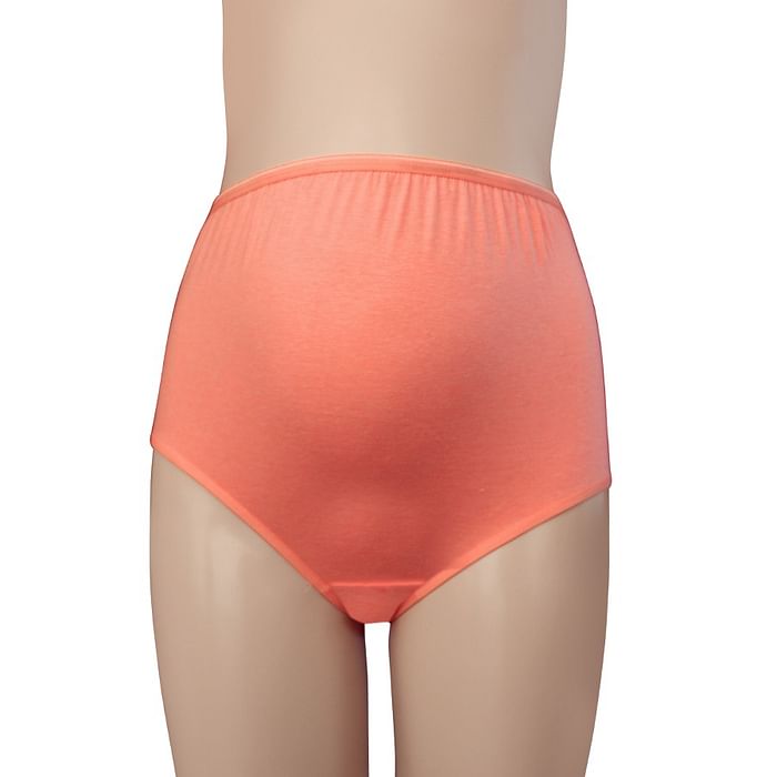 

Clovia Cotton High Waist Maternity Hipster - PN1368P16, Orange