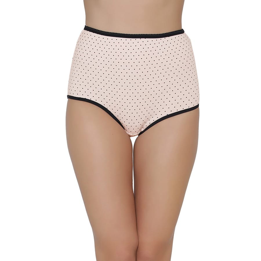 Buy Cotton High Waist Polka Print Hipster Panty Online India, Best Prices, COD Clovia PN2457P22
