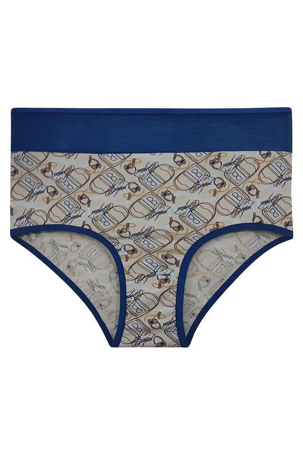 Buy Cotton High Waist Printed Hipster Panty With Sheer Waist Online India Best Prices Cod 3422