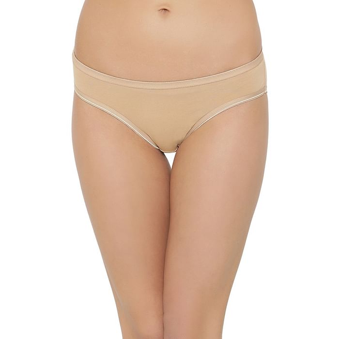 

Clovia Low Waist Bikini Panty in Nude Colour - Cotton - PN5001R24