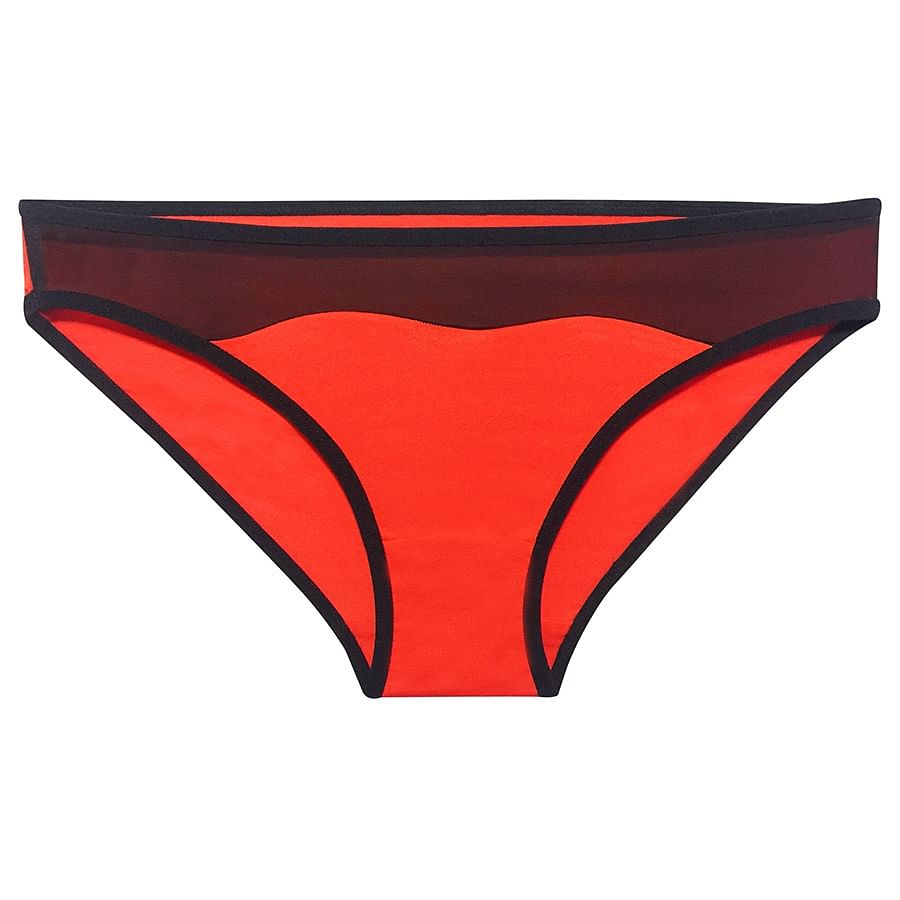 Buy Cotton Low Waist Sweetheart Bikini with Powernet Panel Online India ...