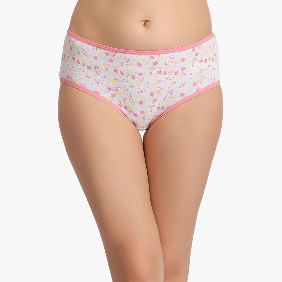 Buy Cotton Mid Waist Floral Print Hipster Panty Online India Best Prices Cod Clovia Pn1484r18 4366