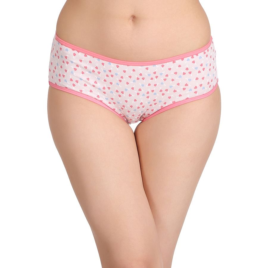 Buy Cotton Mid Waist Floral Print Hipster Panty Online India Best Prices Cod Clovia Pn2226p22 9191