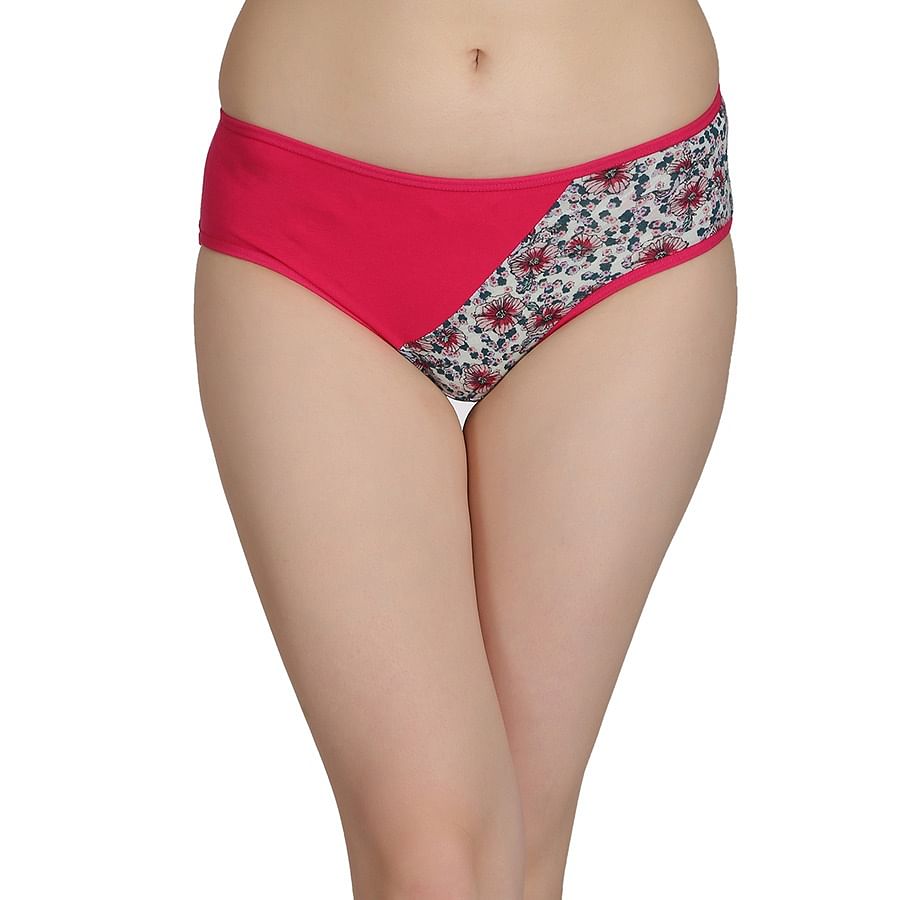 Buy Cotton Mid Waist Floral Print Hipster Panty Online India Best Prices Cod Clovia Pn2210p22 1509