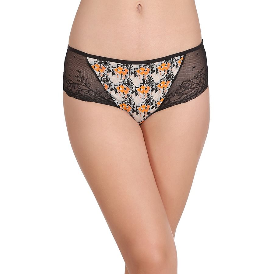 Buy Cotton Mid Waist Printed Hipster Panty With Lace Wings Online India Best Prices Cod 3162