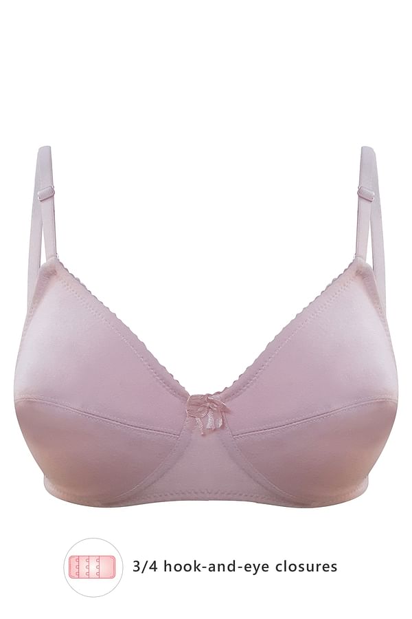 Buy Non-Padded Non-Wired Full Coverage Bra in Light Pink - Cotton Online  India, Best Prices, COD - Clovia - BR0227P22