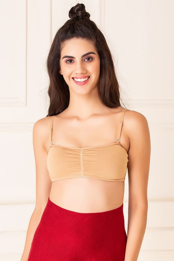 Buy Cotton Non-padded Non-Wired Multiway Beginners Bra Online India, Best  Prices, COD - Clovia - BB0004P24