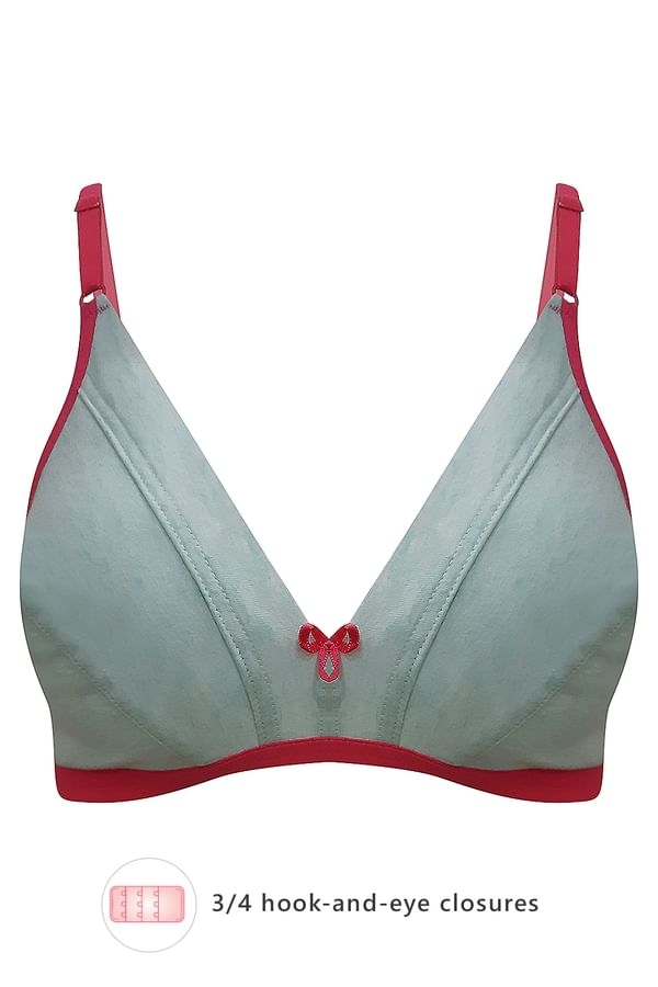 Buy Cotton NonPadded NonWired Plunge Bra Online India, Best Prices
