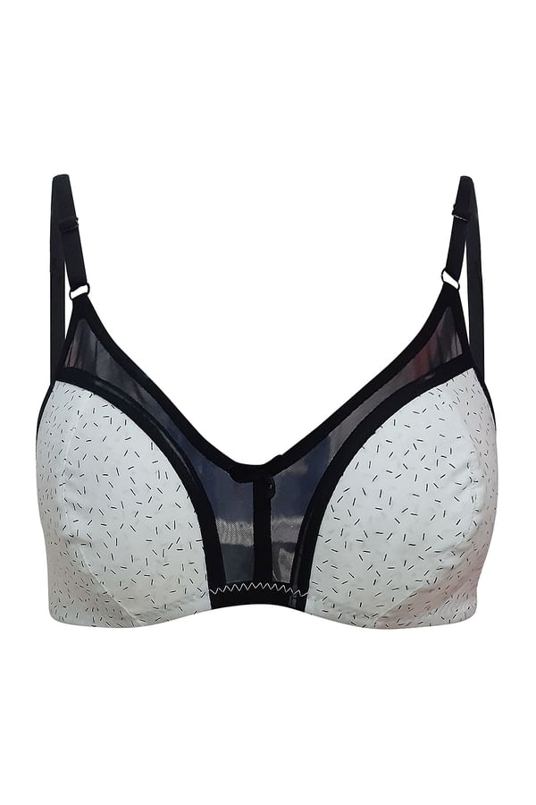 Buy NonPadded NonWired Full Coverage Printed Bra Cotton Online