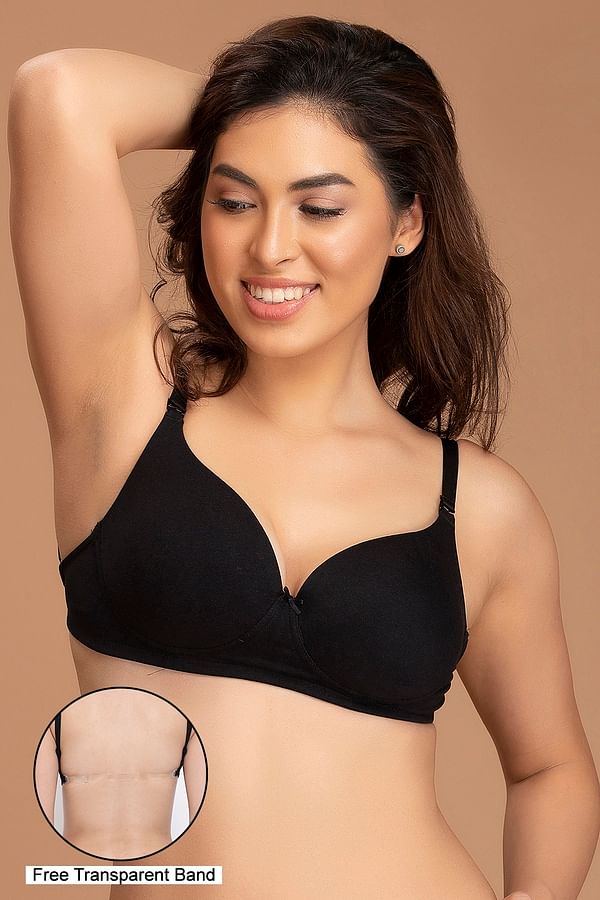 VIRGOH Women's Cotton Rich Non-Wired T-Shirt Bra with Transparent Multiway  Straps (Pack of 3) at Rs 68/piece, Ladies Bra in Delhi