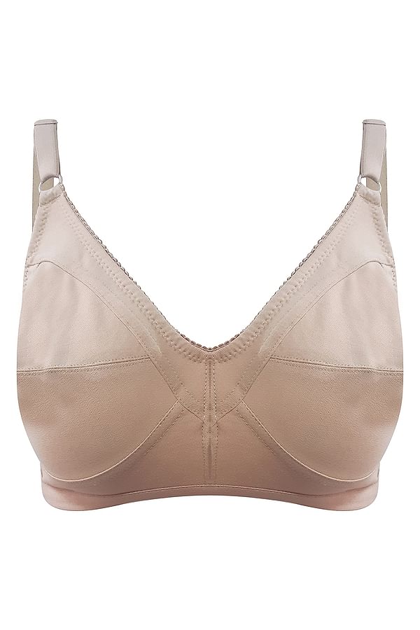 Buy Non-Padded Non-Wired Bra In White - Cotton Rich Online ...