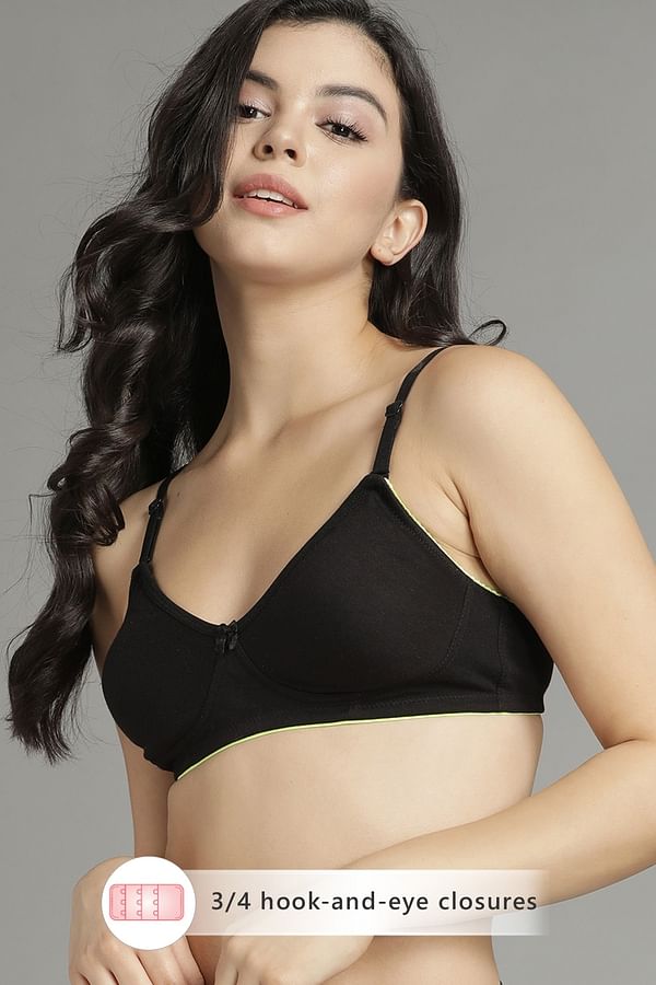 Buy Cotton Rich Non Padded Non Wired T Shirt Bra Online India Best Prices Cod Clovia Br1676b13 1206