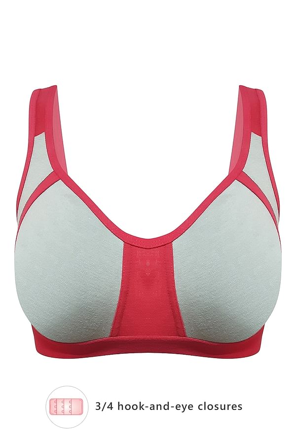 Buy Non Padded Non Wired Full Coverage T Shirt Bra In Light Grey Cotton Rich Online India 0930