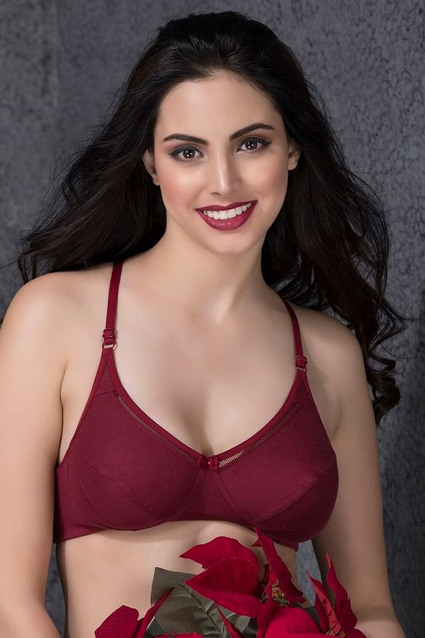Buy online Maroon Satin Bra And Panty Set from lingerie for Women by Clovia  for ₹309 at 38% off