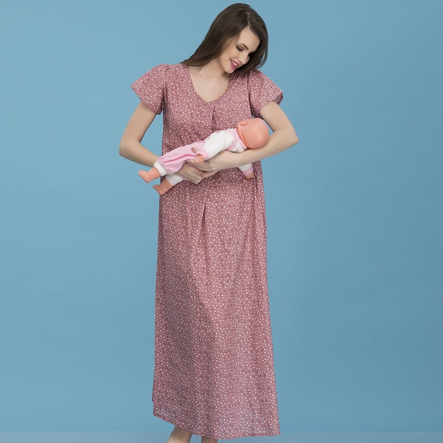 Plus Size Pregnancy nightie Maternity nightgown clothes for pregnant women shirt Dress for 