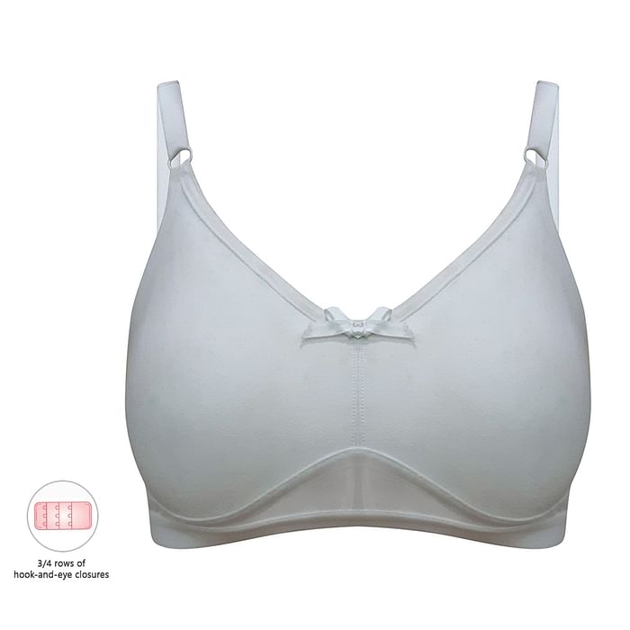 

Clovia Cotton Rich Spacer Cup Non-Wired T-Shirt Bra - BR1664B18, White