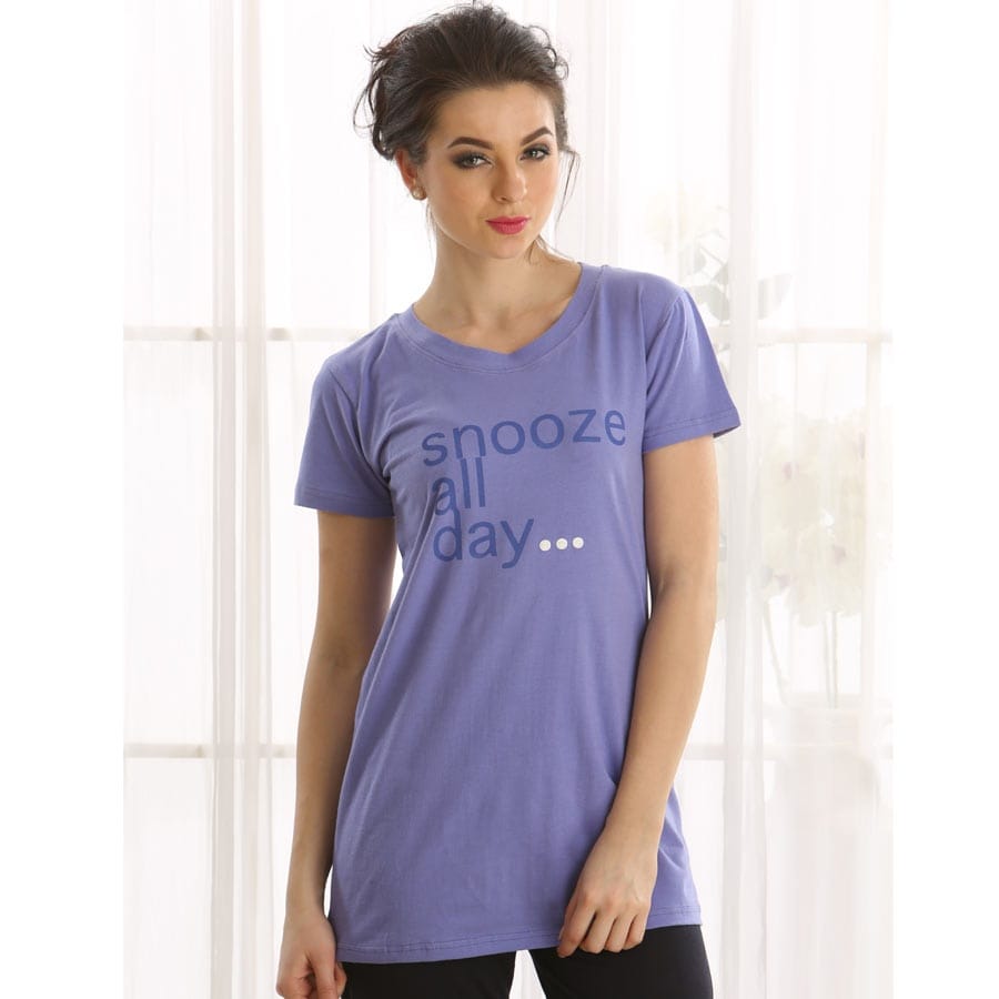 Cotton Sleep TShirt In Lavender, Nightwear Sale Online Lingerie