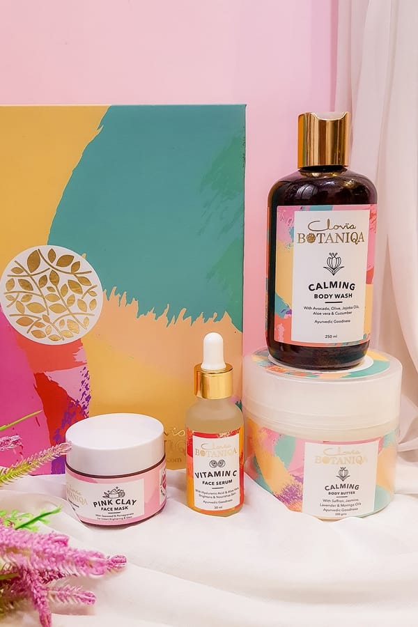 Buy Glow Up Ayurvedic Skin Care Combo with Gift Box Online India, Best