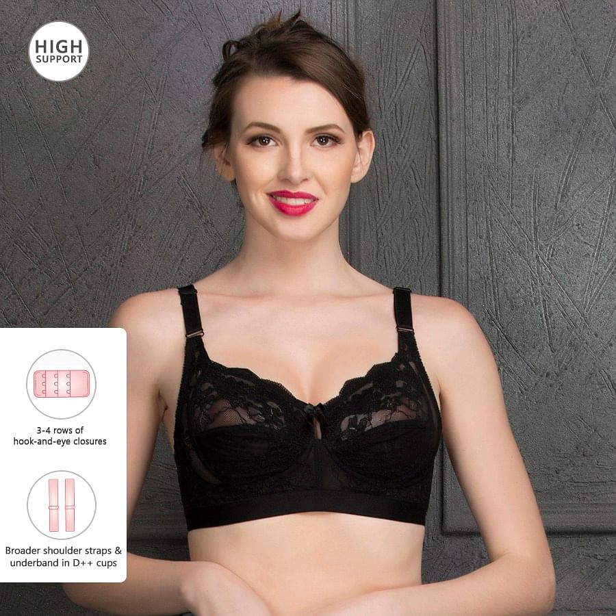 Lace Non-Padded Non-Wired Plus Size Bra