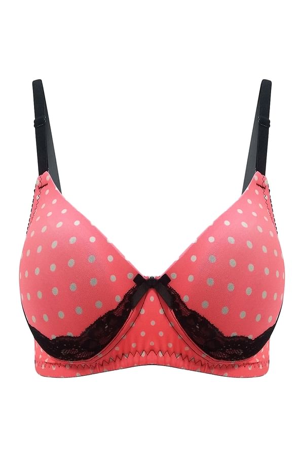 Buy Lace Padded NonWired Polka Print Multiway Bra Online India, Best